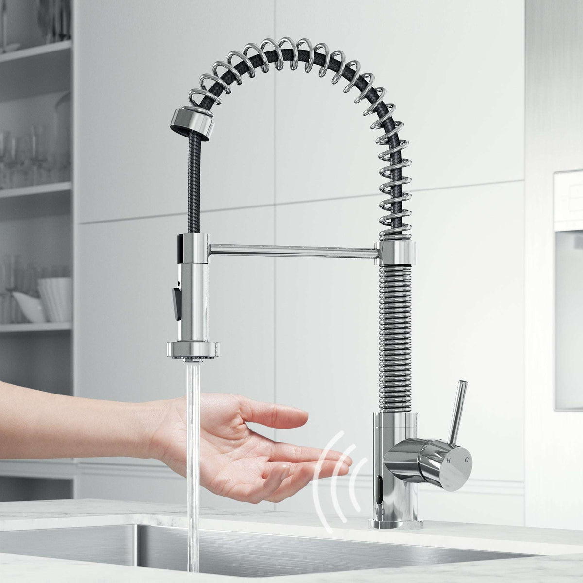 Edison Touchless Pull-Down Kitchen Faucet