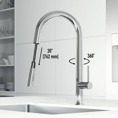 Touchless Pull-Down Kitchen Faucet – Smart Motion Sensor Water Control