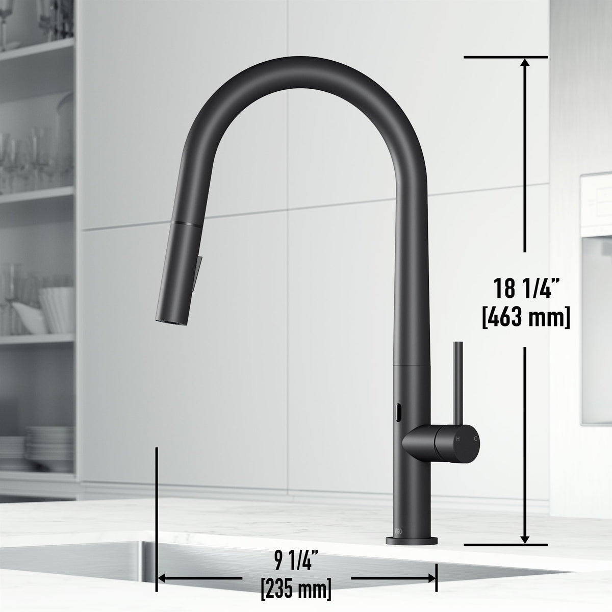 Touchless Pull-Down Kitchen Faucet – Smart Motion Sensor Water Control