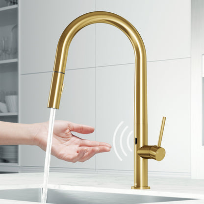 Touchless Pull-Down Kitchen Faucet – Smart Motion Sensor Water Control